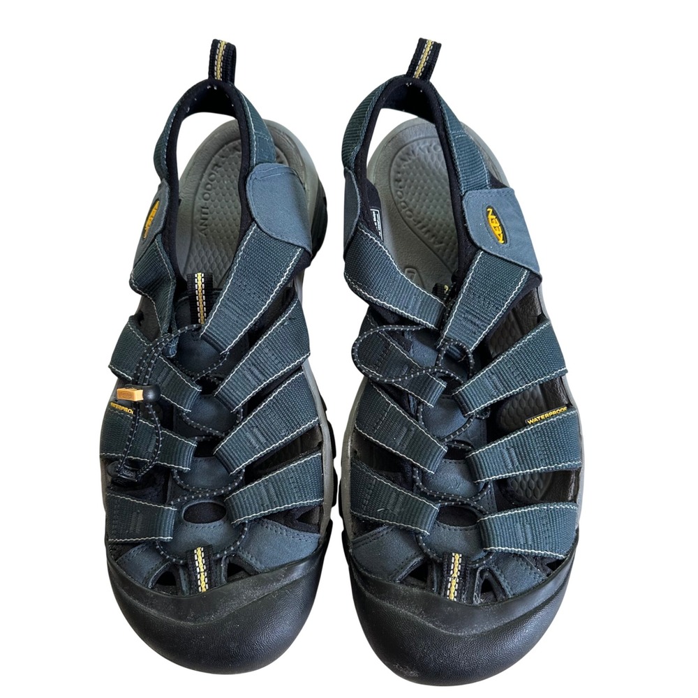 Keen Newport H2 Mens Sandals 13 Navy Gray Black Waterproof Hiking Shoes 1001938